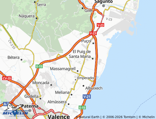 Mappa MICHELIN Rafelbuñol - ViaMichelin