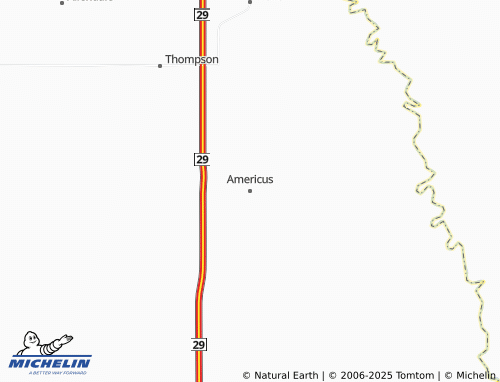 MICHELIN Americus map - ViaMichelin