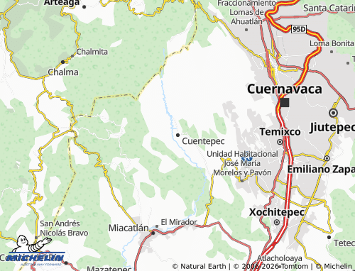 MICHELIN-Landkarte Cuentepec - ViaMichelin
