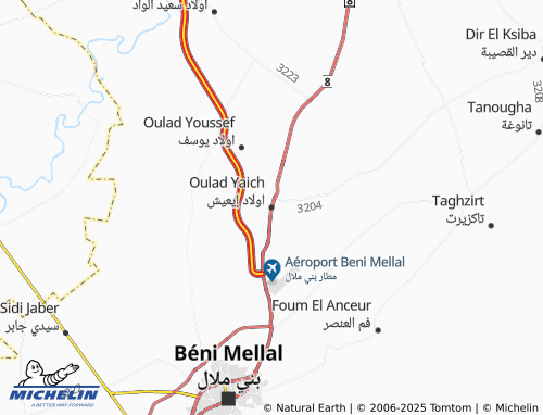 MICHELIN Awlad Ee'eesh map - ViaMichelin