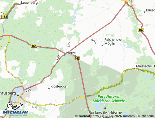 MICHELIN Prädikow map - ViaMichelin
