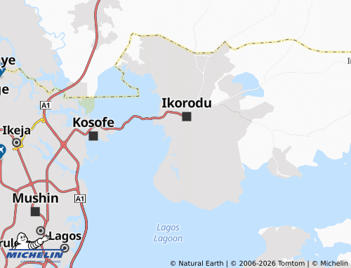 MICHELIN Ebute-Ikorodu map - ViaMichelin