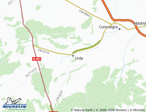 MICHELIN Urda map - ViaMichelin