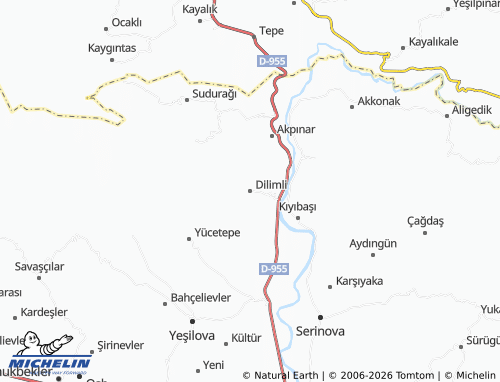 Mappa MICHELIN Dilimli - ViaMichelin