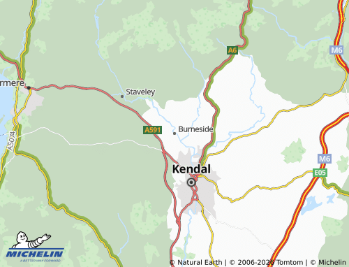Carte MICHELIN Burneside - ViaMichelin
