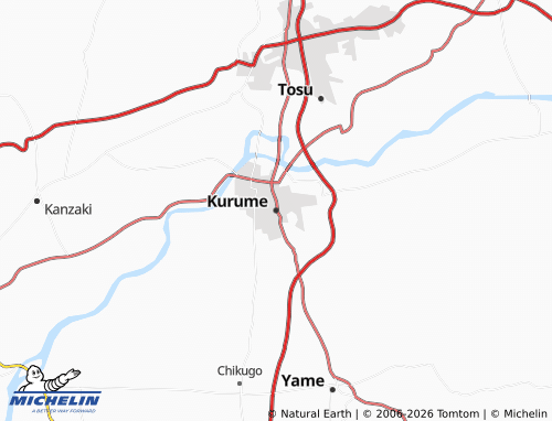 Mappa MICHELIN Kurume - ViaMichelin