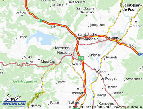 Mappa MICHELIN Clermont-l'Hérault - ViaMichelin