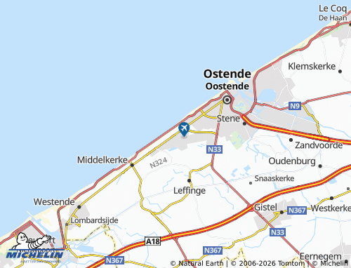 Mappa MICHELIN Raversijde - ViaMichelin