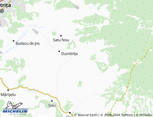 Mappa MICHELIN Budacu De Sus - ViaMichelin