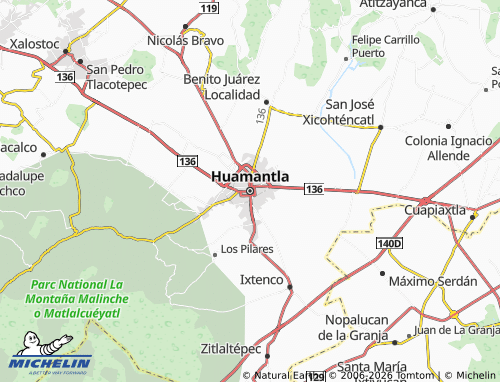 Kaart MICHELIN Huamantla - ViaMichelin