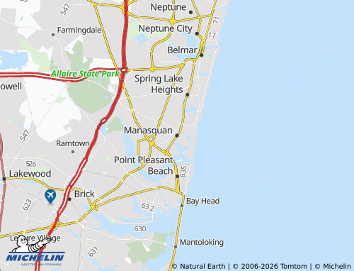 Mapa MICHELIN Manasquan - ViaMichelin
