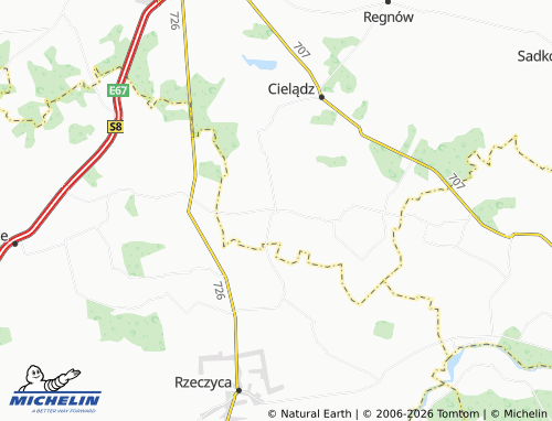 Mapa MICHELIN Sierzchowy - ViaMichelin