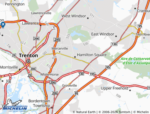 Mapa MICHELIN Hamilton Square - ViaMichelin