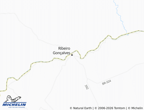MICHELIN Ribeiro Gonçalves map - ViaMichelin