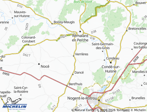 MICHELIN Verrières map - ViaMichelin