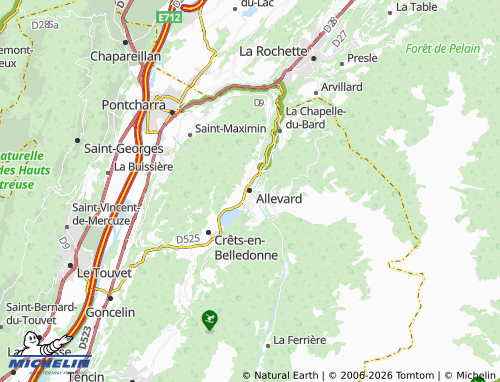 MICHELIN Allevard map - ViaMichelin