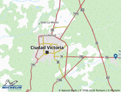 MICHELIN Canaco map - ViaMichelin
