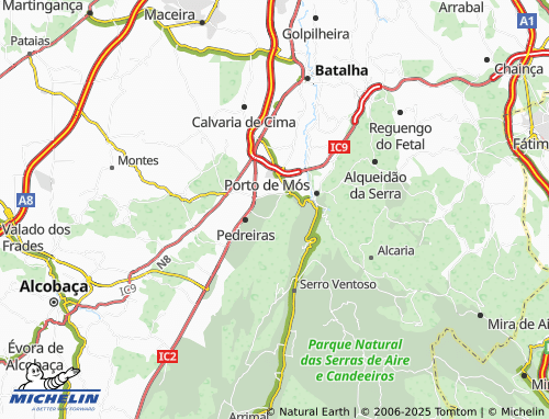 Mappa MICHELIN Pé da Serra - ViaMichelin