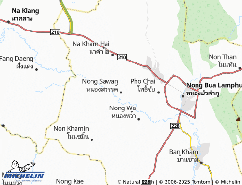 MICHELIN-Landkarte Nong Sawan - ViaMichelin