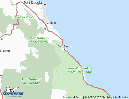 MICHELIN Oak Beach map - ViaMichelin
