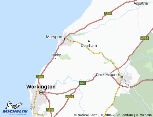 Carte MICHELIN Broughton Moor - ViaMichelin