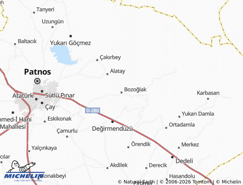 MICHELIN Bozoğlak map - ViaMichelin