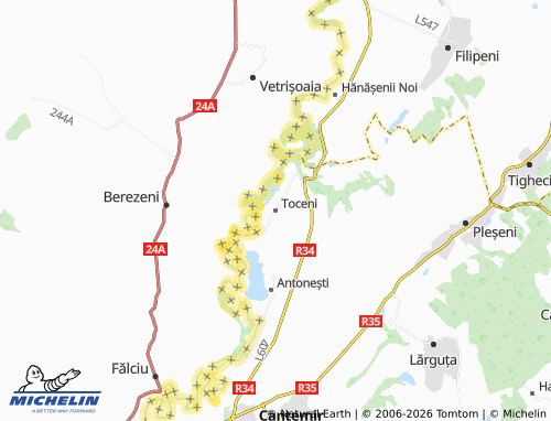 Mappa MICHELIN Toceni - ViaMichelin