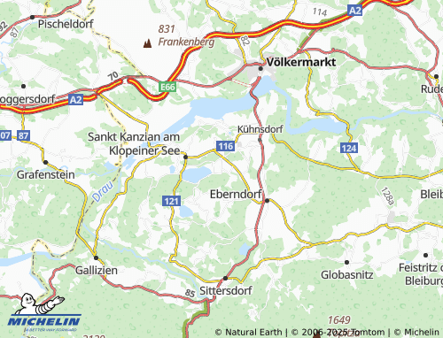 MICHELIN Unterburg map - ViaMichelin
