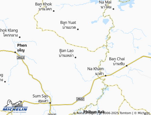 MICHELIN Ban Lao map - ViaMichelin