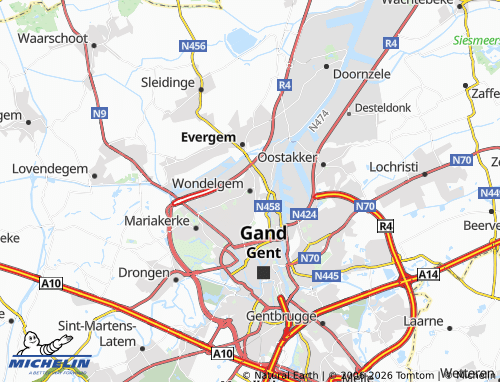 Mappa MICHELIN Wondelgem - ViaMichelin