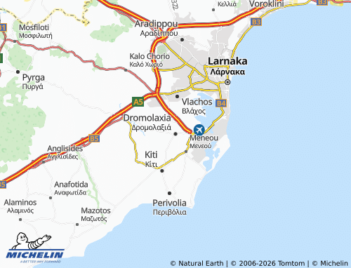 MICHELIN Dromolaxia map - ViaMichelin