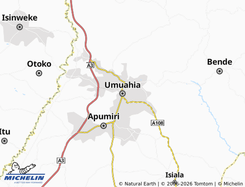 Mappa MICHELIN Umuahia - ViaMichelin