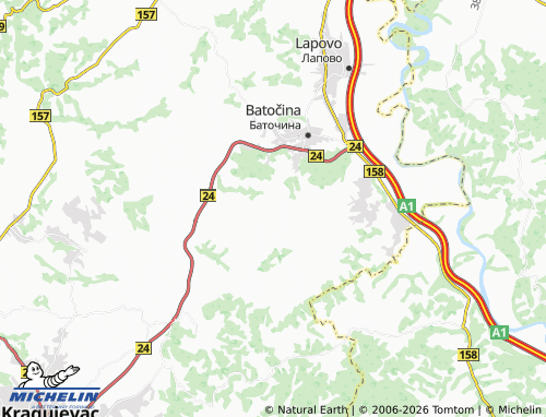 Mapa MICHELIN Dobrovodica - ViaMichelin