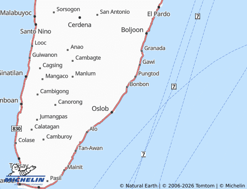 MICHELIN Looc map - ViaMichelin
