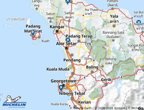 MICHELIN Pendang map - ViaMichelin