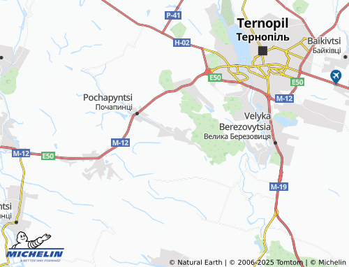 MICHELIN Drahanivka map - ViaMichelin