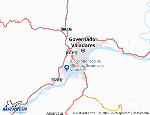 MICHELIN Santo Antônio map - ViaMichelin