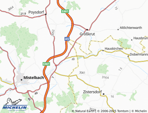 MICHELIN Ebersdorf an der Zaya map - ViaMichelin