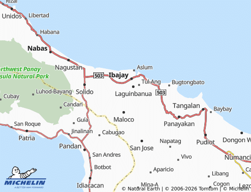 MICHELIN Batuan map - ViaMichelin