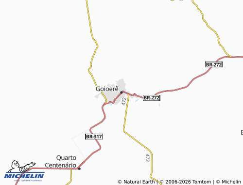 MICHELIN Goioerê map - ViaMichelin