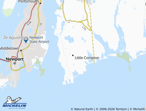 Mappa MICHELIN Little Compton - ViaMichelin