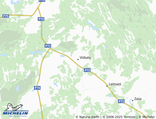 MICHELIN Vidsala map - ViaMichelin