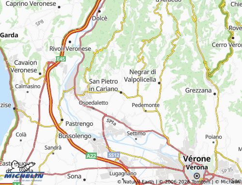 MICHELIN San Pietro in Cariano map - ViaMichelin