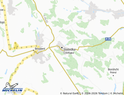 Mapa MICHELIN Slobidka - ViaMichelin