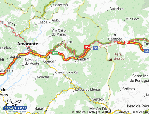 MICHELIN Espinheiro map - ViaMichelin