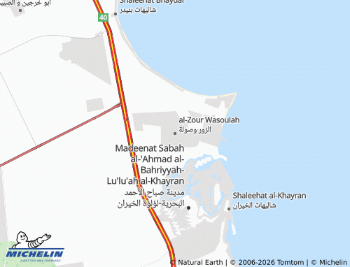Mappa MICHELIN al-Zour Wasoulah - ViaMichelin
