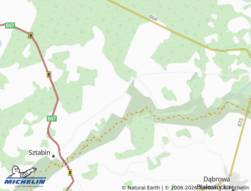 MICHELIN Krasnybór map - ViaMichelin