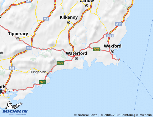Mapa MICHELIN Waterford - ViaMichelin