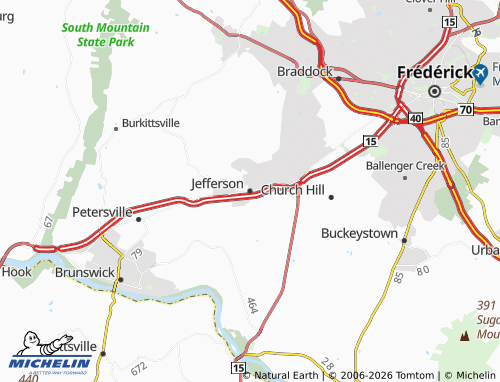 Carte MICHELIN Jefferson - ViaMichelin