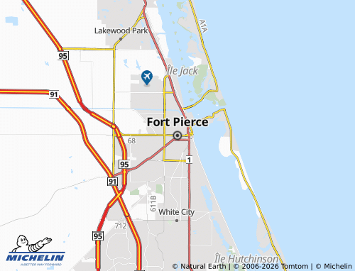 Mapa MICHELIN Fort Pierce - ViaMichelin